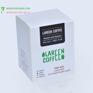 in hộp đựng cà phê lareen