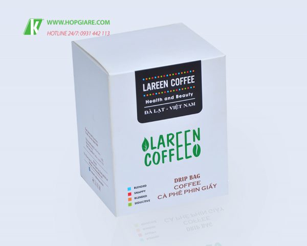 in hộp đựng cà phê lareen